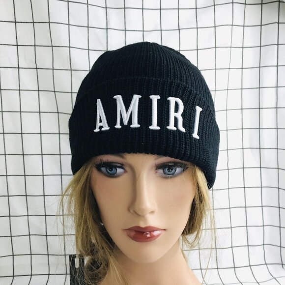 NWT AMIRI MA BEANIE Black - Picture 1 of 8